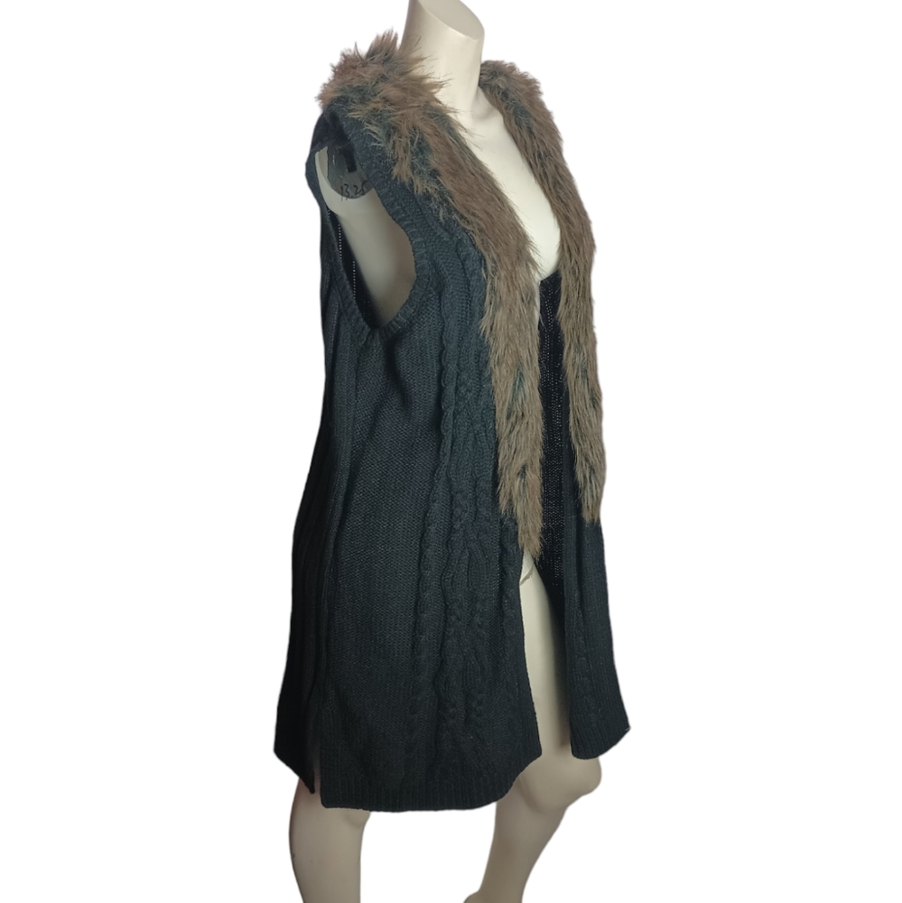 🆕 The Slope sleevesless knit long open vest - Picture 5 of 10